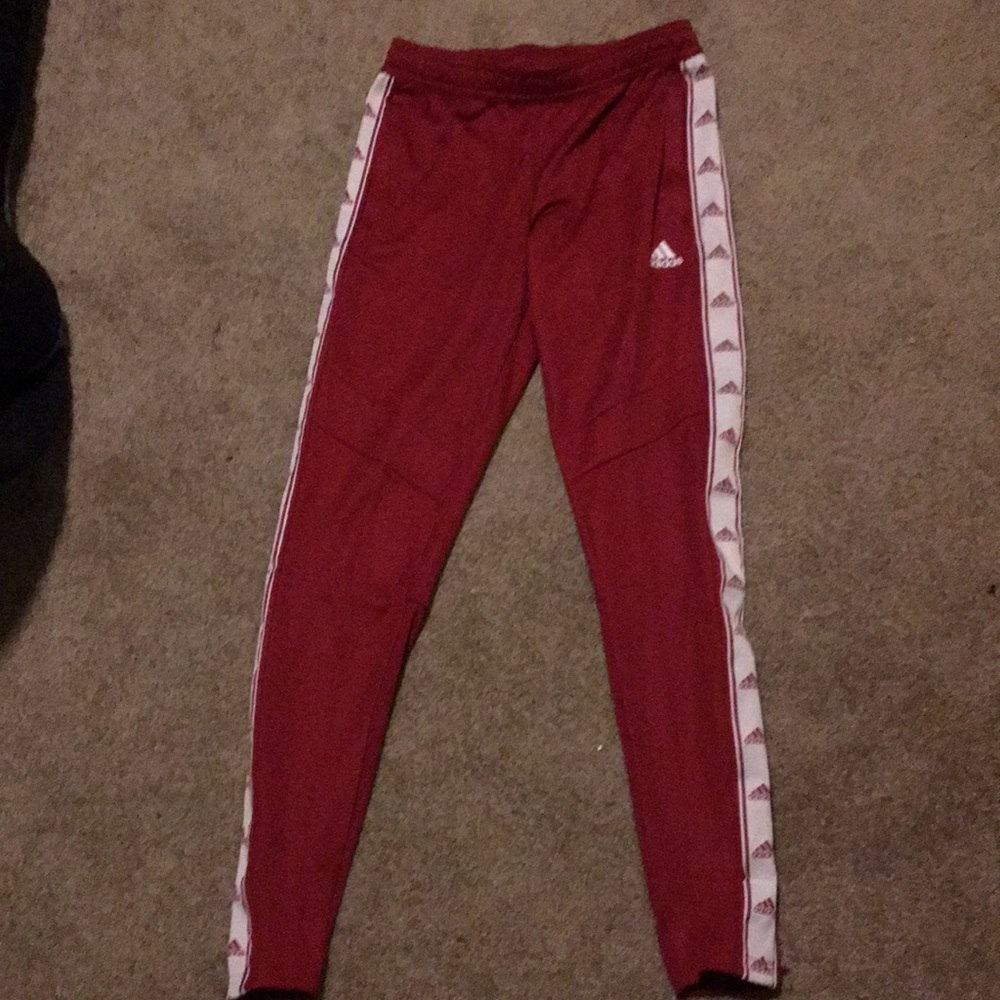 Red Adidas Training Pants